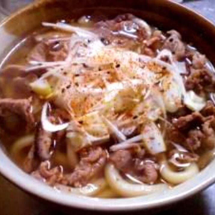 おうちで簡単！肉うどん